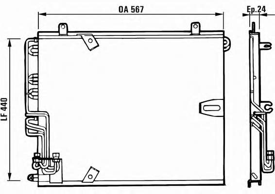 64538390470 China radiador de aparelho de ar condicionado