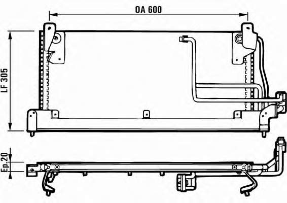 816902 VALEO radiador de aparelho de ar condicionado