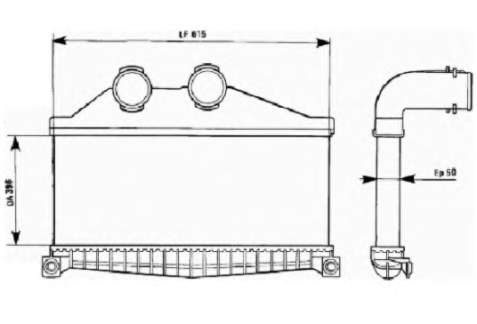 A6775011101 Mercedes radiador de intercooler