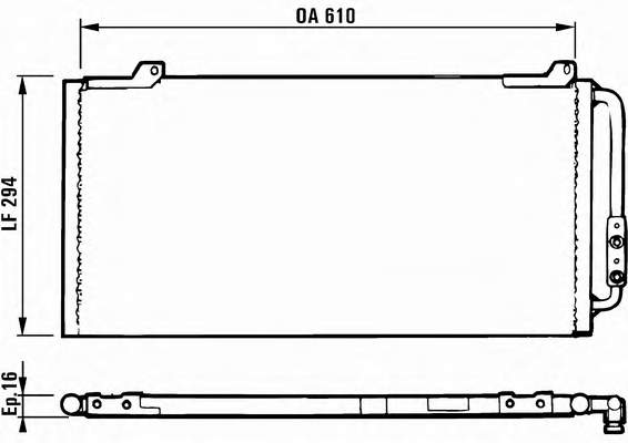 CA1011 Rover radiador de aparelho de ar condicionado