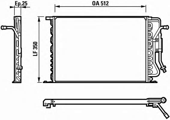 017-016-0005 Abakus radiador de aparelho de ar condicionado