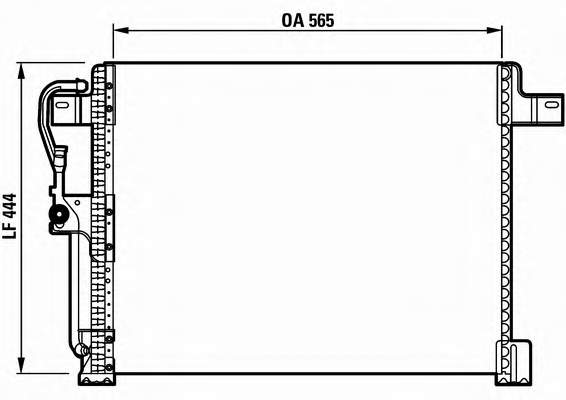 K55115864AB Fiat/Alfa/Lancia radiador de aparelho de ar condicionado