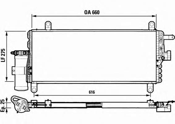 Radiador de aparelho de ar condicionado 817051 VALEO