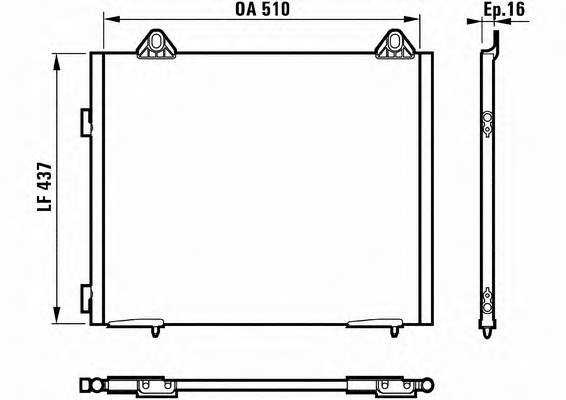 AWR5796 Rover radiador de aparelho de ar condicionado