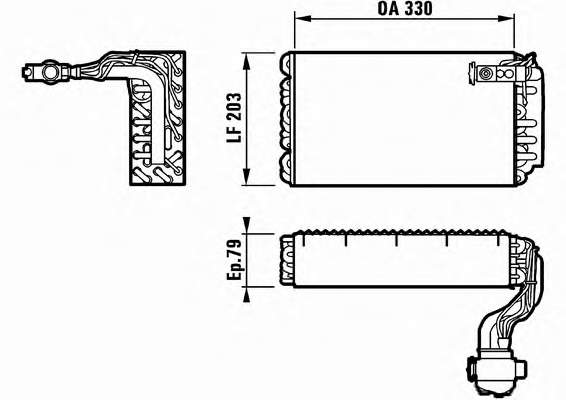 644492 Peugeot/Citroen vaporizador de aparelho de ar condicionado