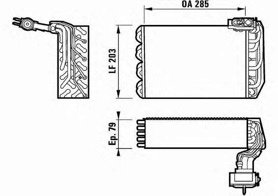 817095 VALEO vaporizador de aparelho de ar condicionado