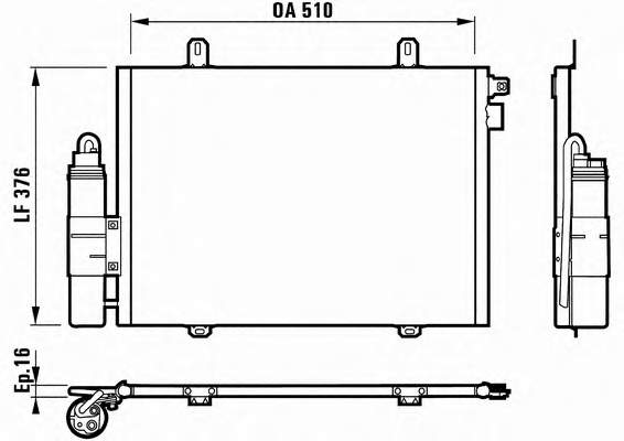 AC221000S Mahle Original radiador de aparelho de ar condicionado