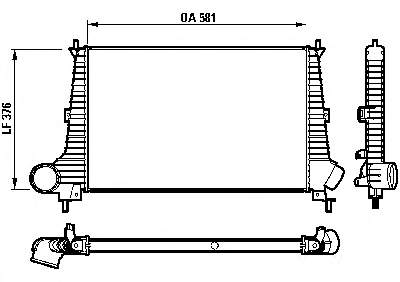 DAU001TT Thermotec radiador de intercooler