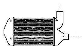 Радиатор интеркуллера 1402J81 Polcar
