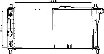 Radiador de esfriamento de motor 1073026 Frig AIR