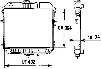 5546J8-2 Polcar radiador de esfriamento de motor