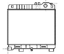 Radiador de esfriamento de motor 17111177702 BMW