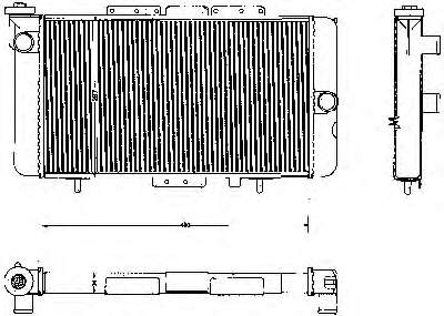 Radiador de esfriamento de motor 63780 Nissens