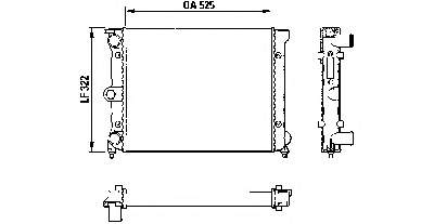 DRM32031 NPS radiador de esfriamento de motor