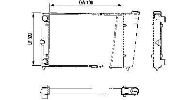 321121253AS VAG radiador de esfriamento de motor