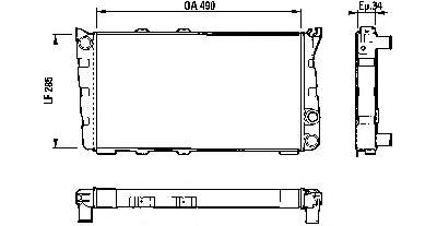 113610502 VAG radiador de esfriamento de motor