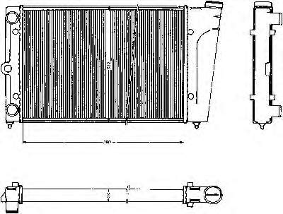 867121253 VAG radiador de esfriamento de motor