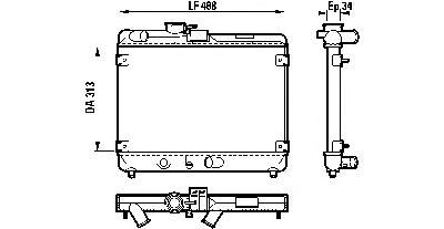 5951199 Fiat/Alfa/Lancia radiador de esfriamento de motor