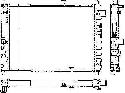 Radiador de esfriamento de motor para Opel Kadett 