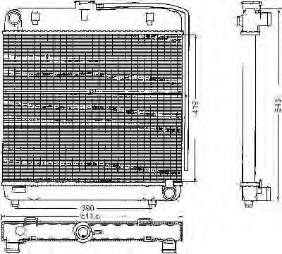 1235011101 Mercedes radiador de esfriamento de motor