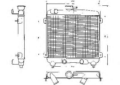 5974833 Fiat/Alfa/Lancia radiador de esfriamento de motor