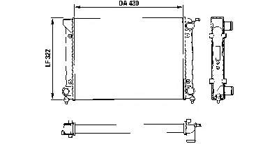 191121253L VAG radiador de esfriamento de motor