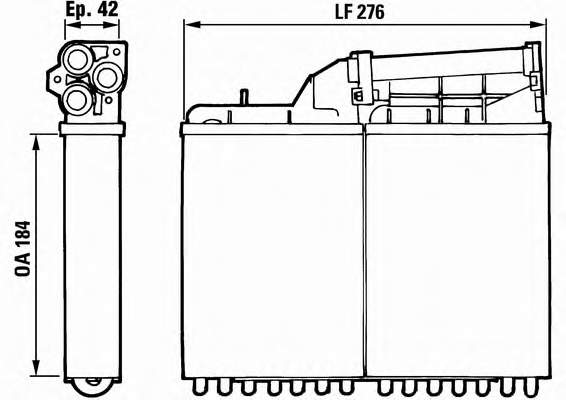 883982 VALEO radiador de forno (de aquecedor)