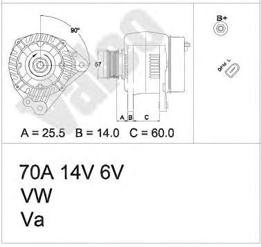 6B903018SX VAG gerador