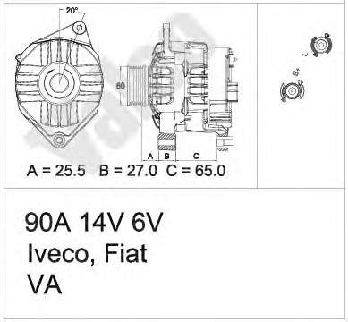 504033459 Fiat/Alfa/Lancia gerador