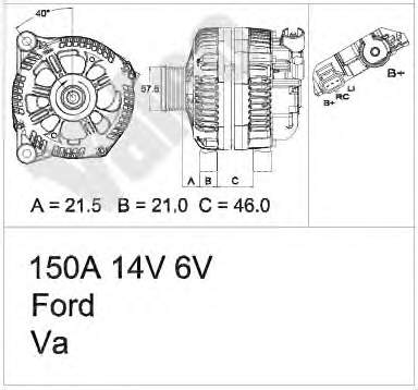 437432 VALEO gerador