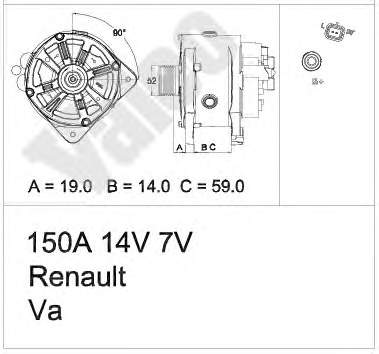 8200667617 Renault (RVI) gerador