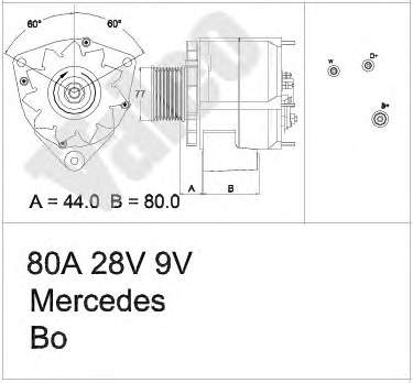 A0101549002 Mercedes gerador