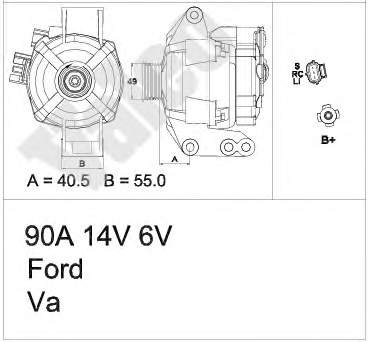 439729 VALEO gerador