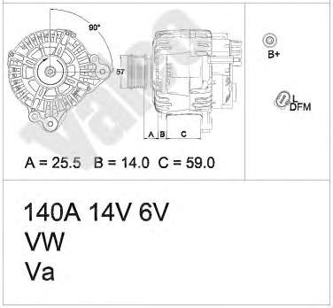 0124525067 Bosch gerador