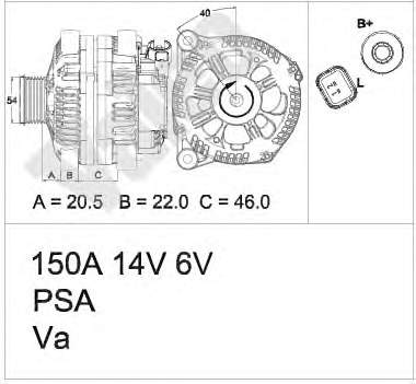 437458 VALEO gerador