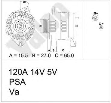 9610871080 Peugeot/Citroen gerador