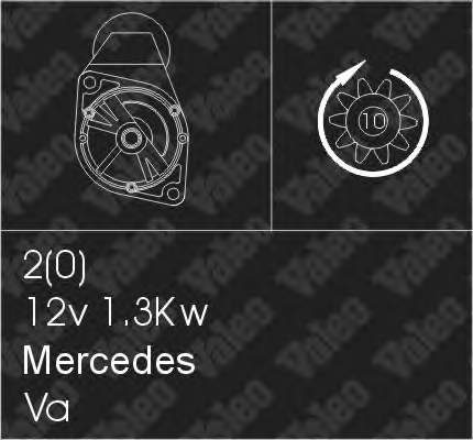 A166151010188 Mercedes motor de arranco