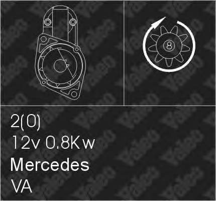 458165 VALEO motor de arranco