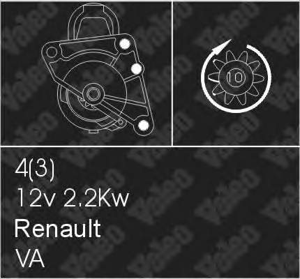 458172 VALEO motor de arranco