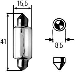 Lâmpada 8GM002091141 HELLA