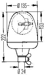 Проблесковый маяк 2RL006846011 HELLA