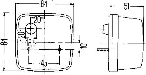 Фонарь задний левый/правый HELLA 2SB003014151