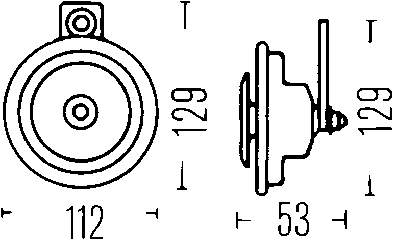 Купить 3BA002768551 HELLA Сигнал звуковой (клаксон)