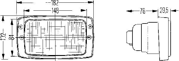 1GB006213101 HELLA Фара левая, правая