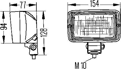 Фара дневного света 1GA006876001 HELLA