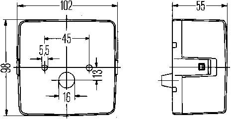 Правый стоп HELLA 2SE004623001