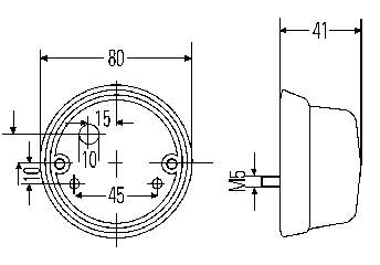 Габарит (указатель поворота) 2BA001259611 HELLA