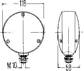 Габарит (указатель поворота) 2BA003022021 HELLA