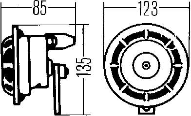 3AF003399041 HELLA sinal sonoro (cláxon)