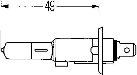 Lâmpada halógena 8GH002089401 HELLA